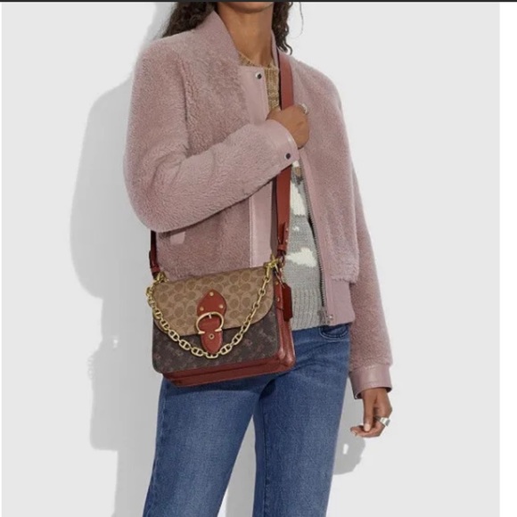 Coach Beat Shoulder bag in Signature Canvas with matching wallet - Picture 4 of 6